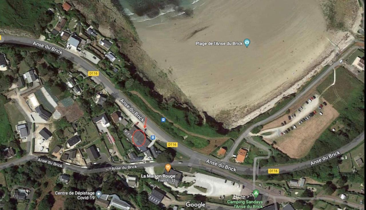 Au Petit Brick - Cosy Beachfront House Maupertus-sur-Mer 外观 照片